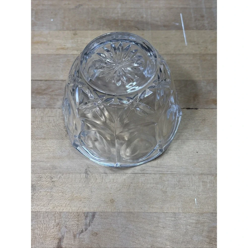 Vintage 5th Avenue Crystal LTD Lead Crystal Heart Scalloped Bowl Candy Dish
